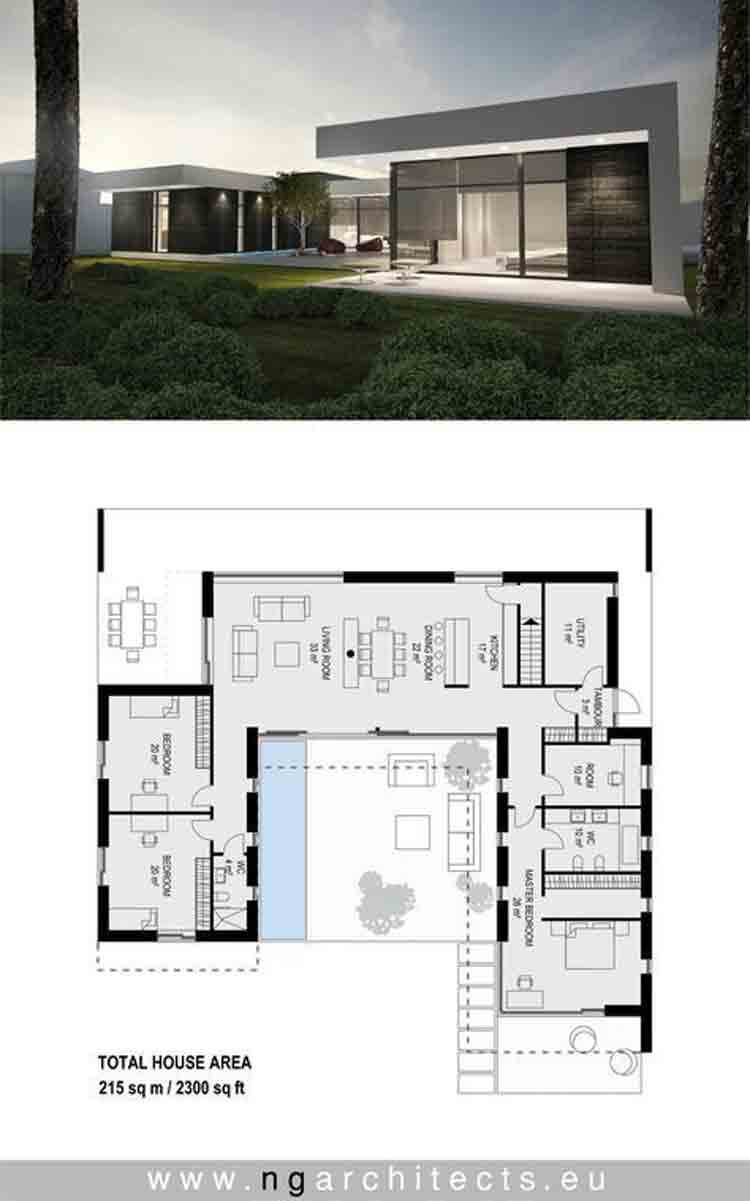 60 Desain dan Denah  Rumah  Minimalis  Sederhana  Modern