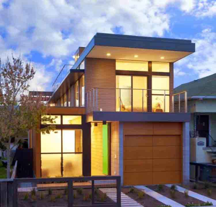 contoh desain tampak depan rumah minimalis 2 lantai