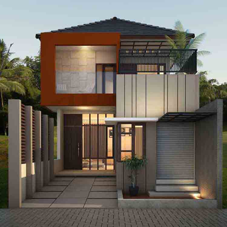 30 Desain Denah  Rumah  Minimalis  2  Lantai  Sederhana  Modern