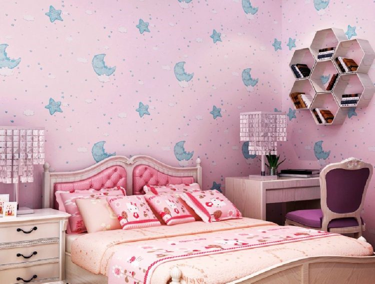 contoh gambar wallpaper dinding kamar anak
