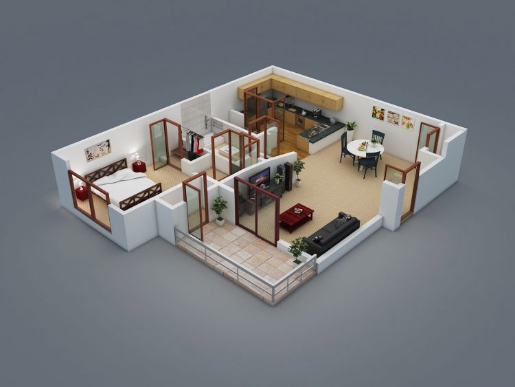 30 Denah Rumah Minimalis Type 45 Desain Sederhana