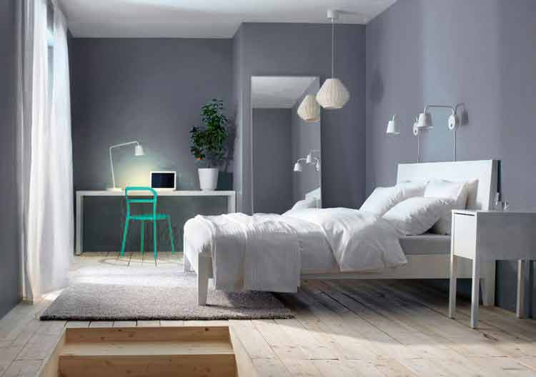 desain kamar tidur dengan tv