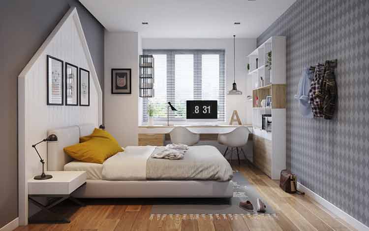 desain kamar tidur elegan sederhana