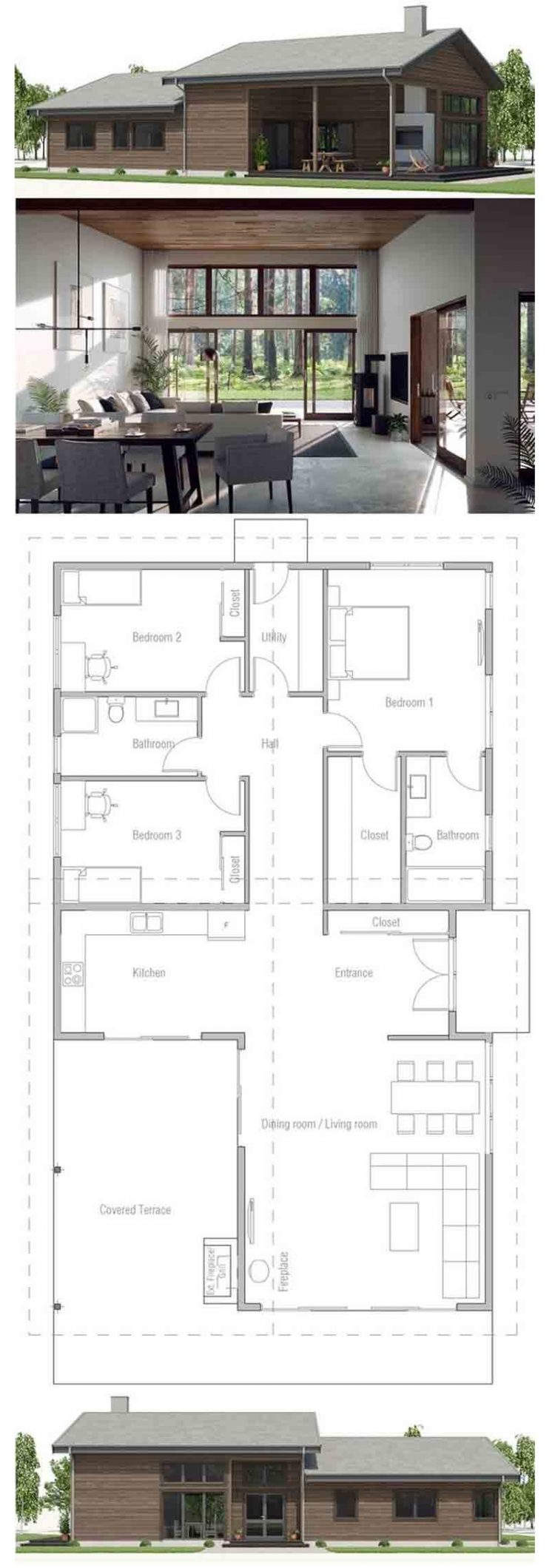60 Desain Dan Denah Rumah Minimalis Sederhana Modern