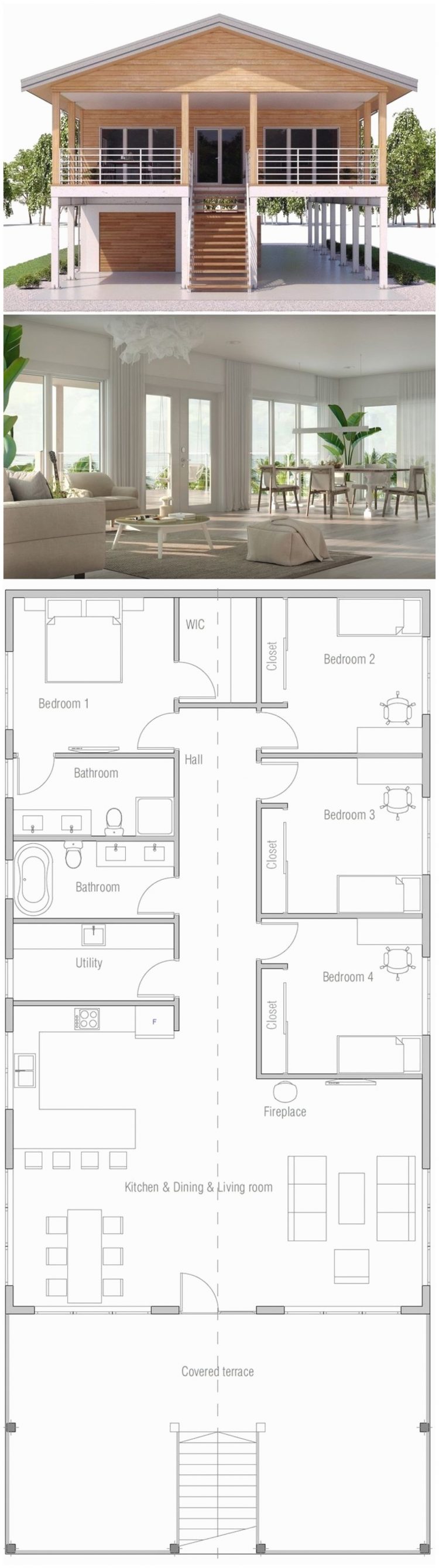 20 Denah Rumah Minimalis Panjang Ke Samping Desain Rumah 