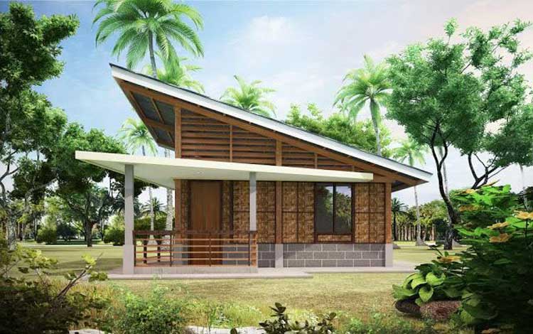 30 Desain Gambar Rumah Bambu Minimalis Beserta Harga 