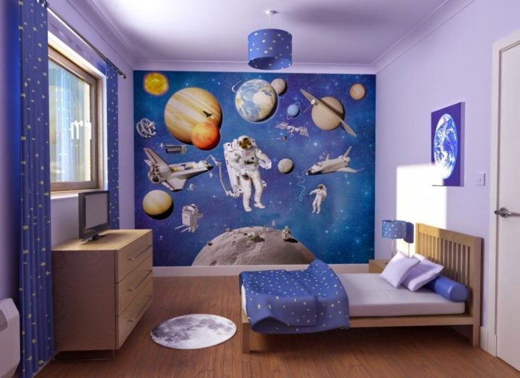 motif wallpaper dinding kamar anak laki-laki