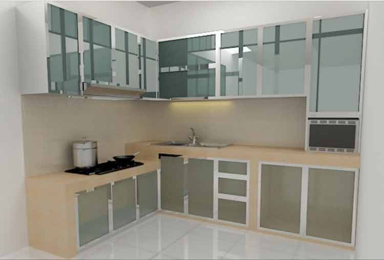 kitchen set aluminium composite
