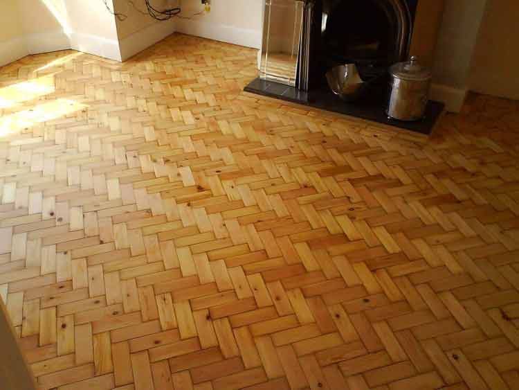lantai kayu dapur