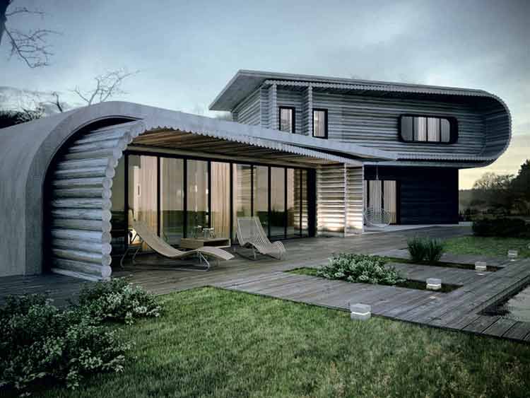 rumah kayu minimalis klasik