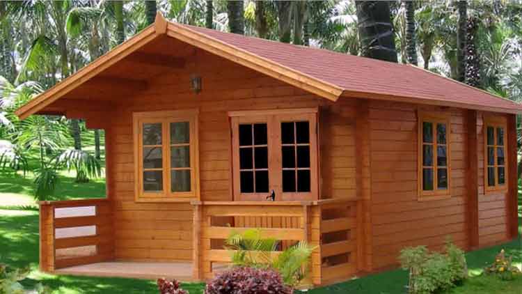 fasad rumah kayu minimalis