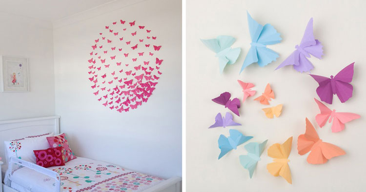 30 Hiasan  Dinding  Kamar  Buatan  Sendiri  Dari Kado Origami