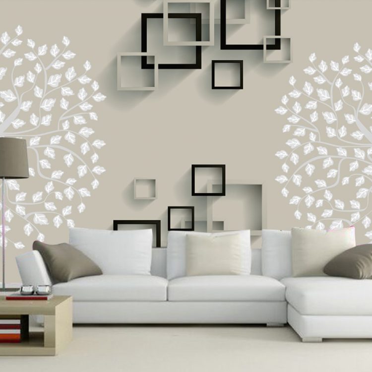 √ 60+ Motif Wallpaper Dinding Ruang Tamu Minimalis & Harga