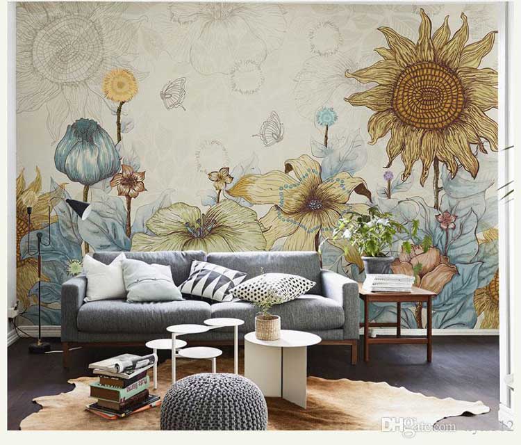 60 Motif Wallpaper  Dinding  Ruang Tamu Minimalis Harga