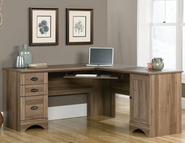 meja kantor kayu minimalis