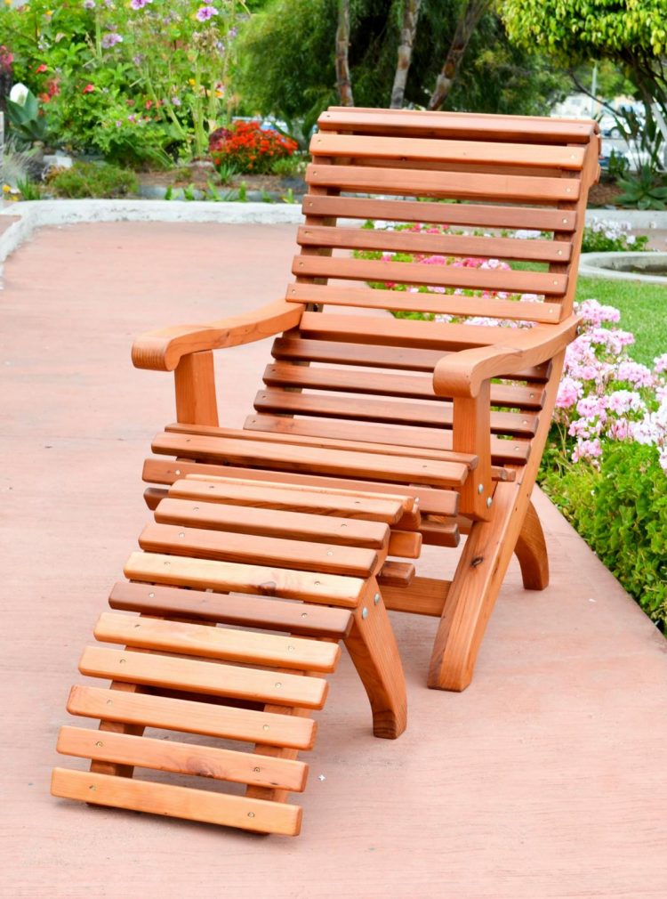 kursi santai bahan kayu