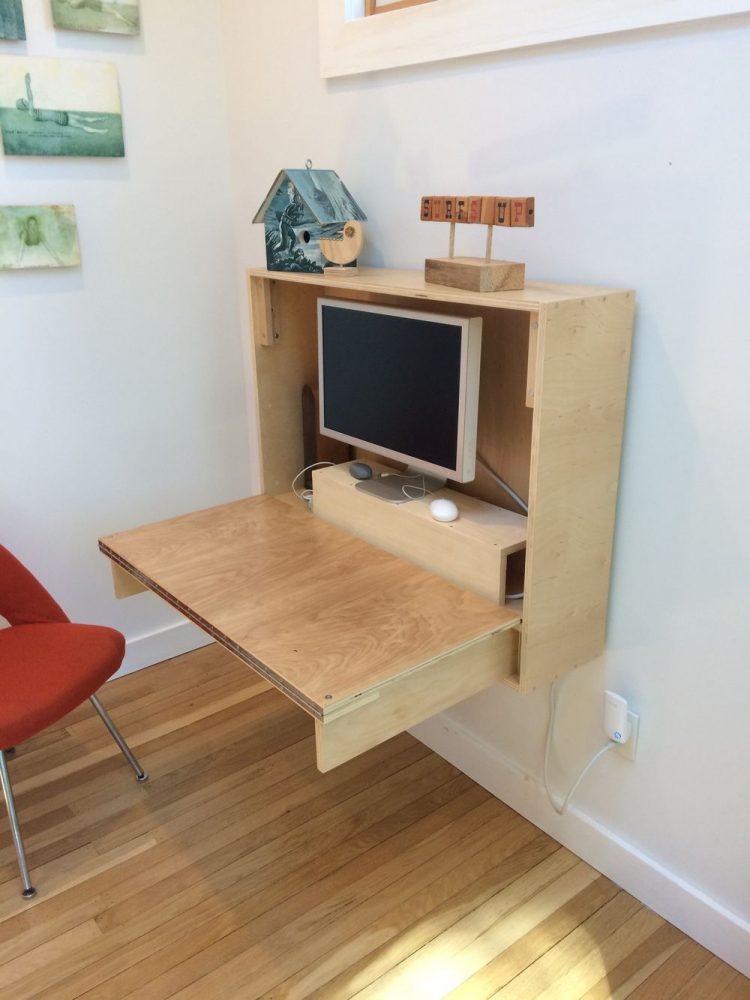 meja komputer dari kayu jati