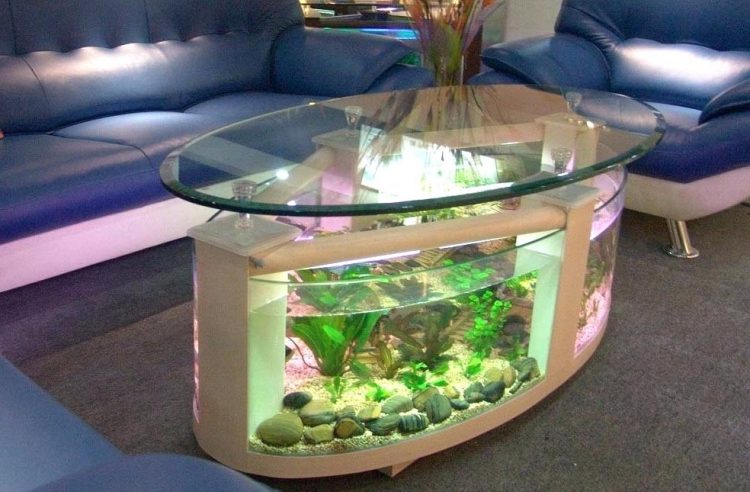 meja aquarium dari besi siku lubang