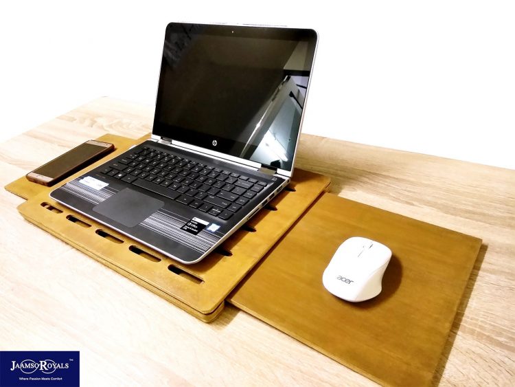 meja laptop kayu lipat