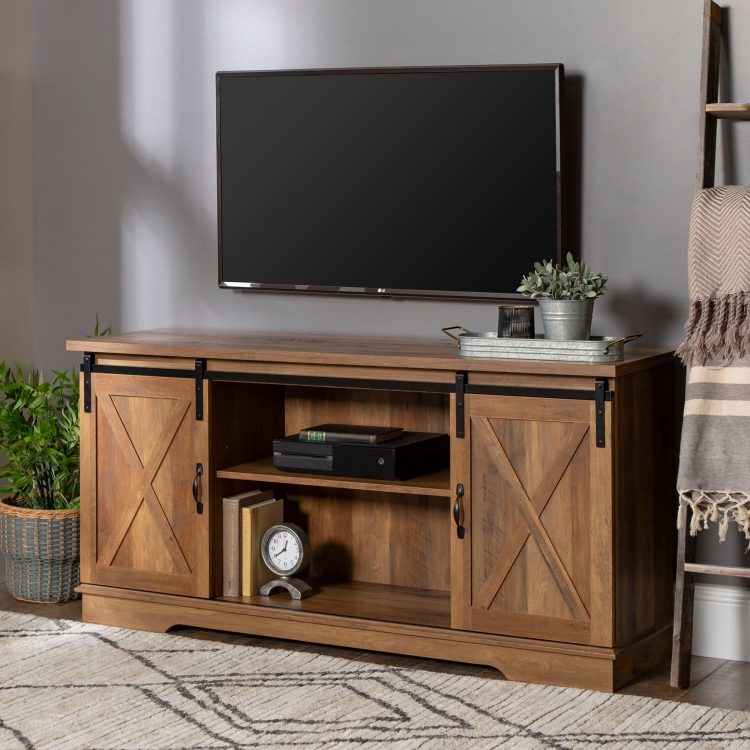 ukuran meja tv kayu minimalis