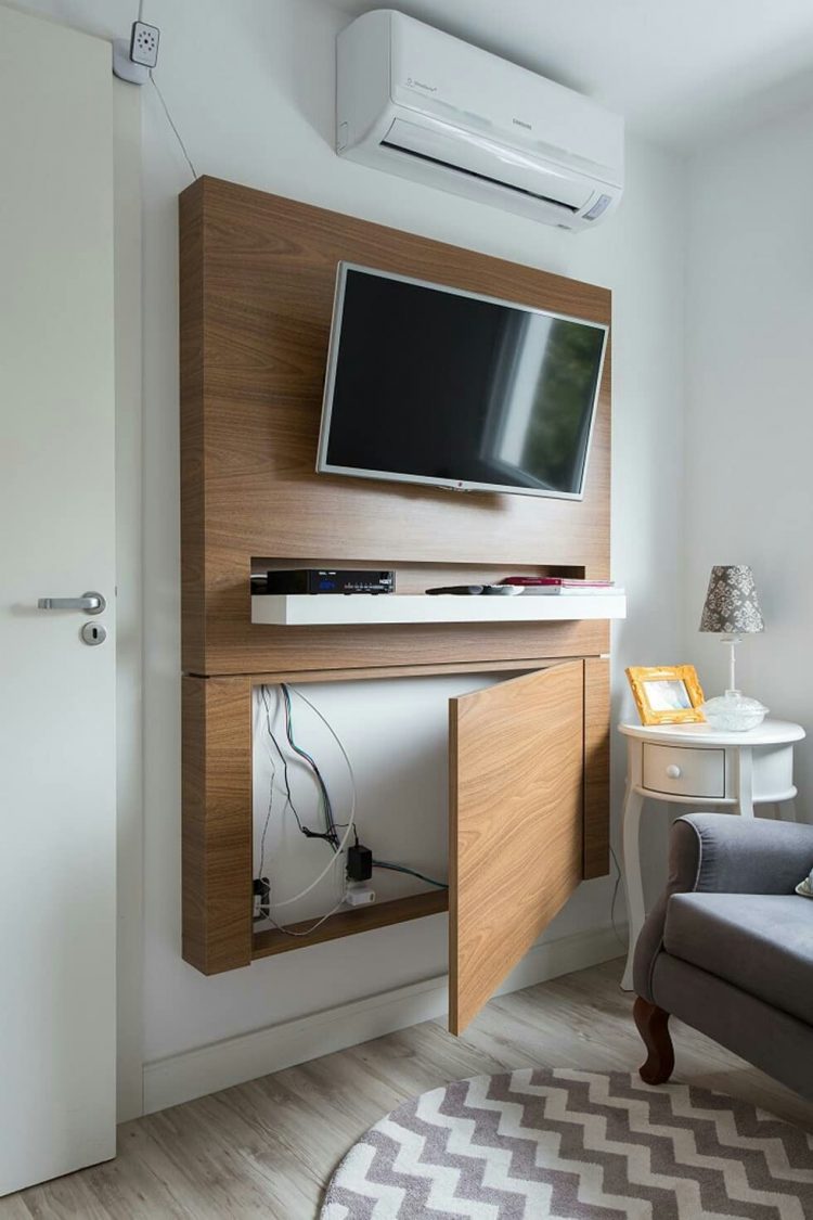 rak tv dinding minimalis modern