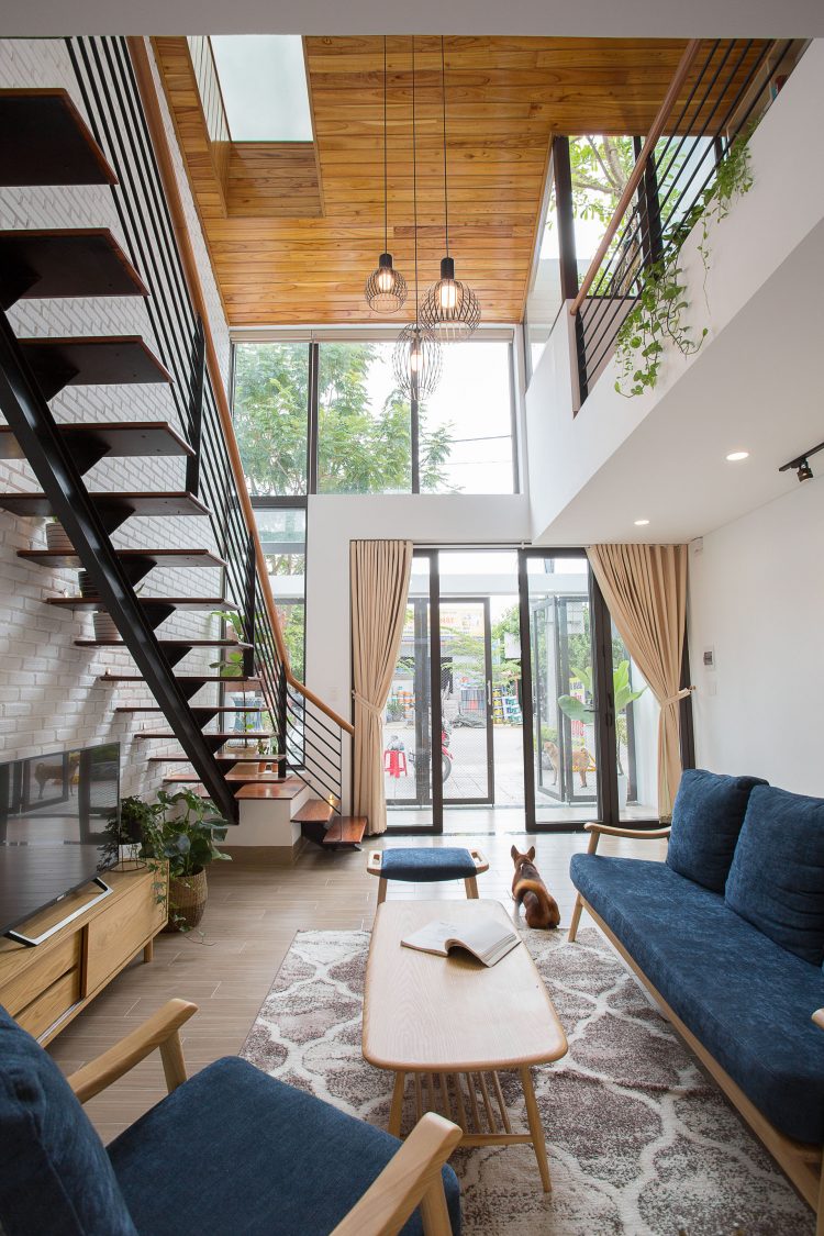 ruang tamu rumah berdesain minimalis modern