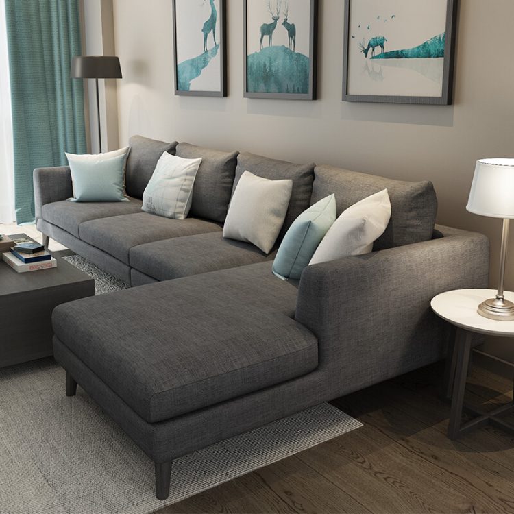 sofa minimalis abu2